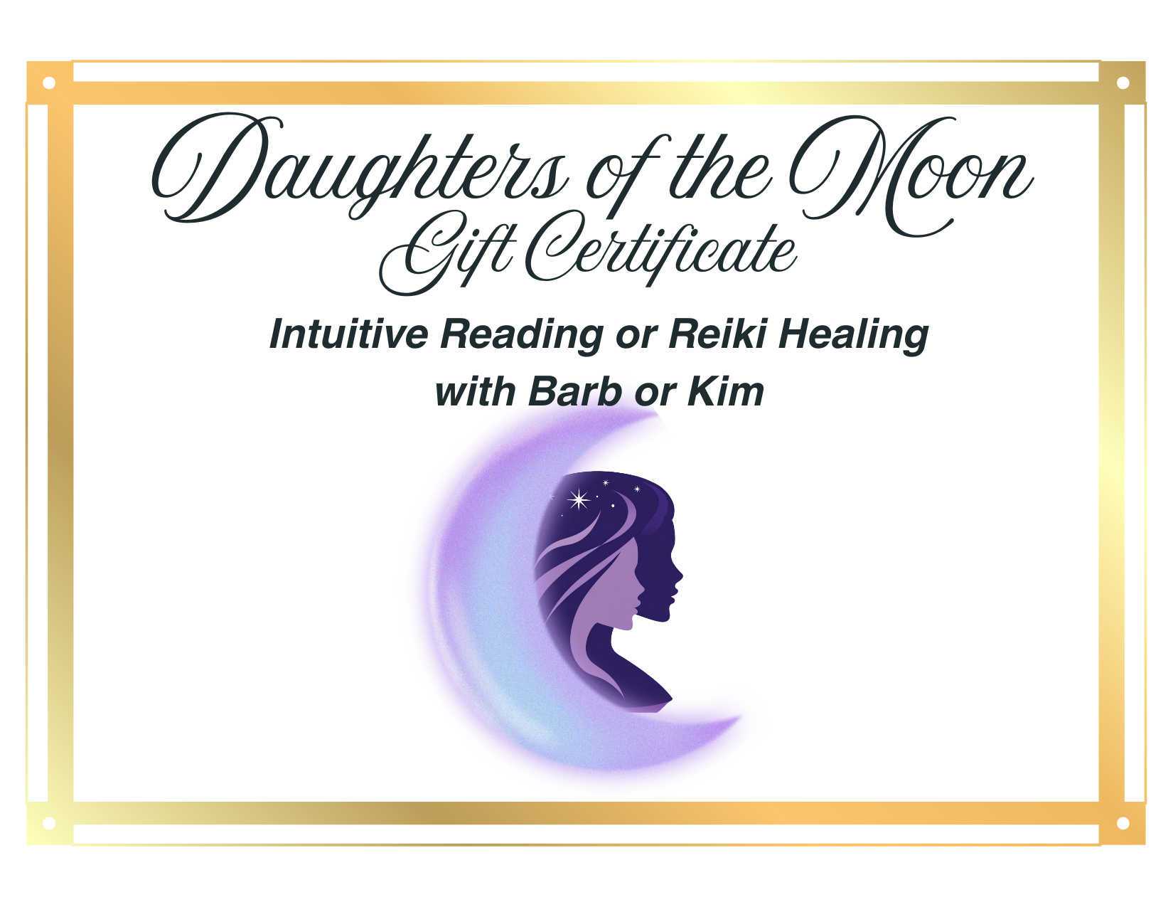 Gift Certificate Daughter of the Moon + Promo graphics (2)